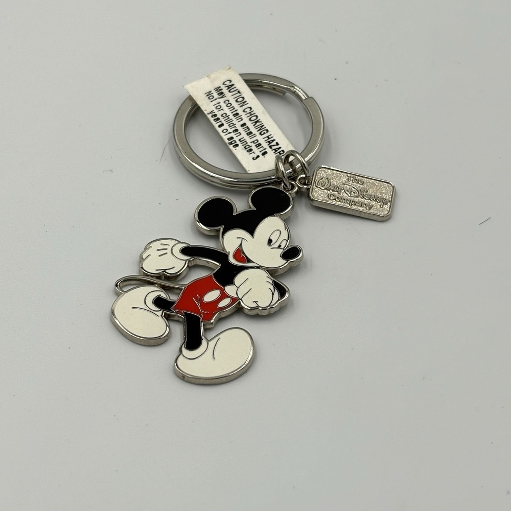 Mickey Mouse Key Chain Vintage Walk Disney Metal New